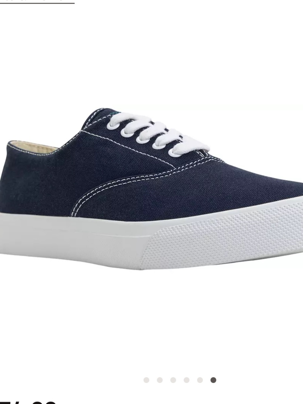 SPERRY Men's Navy Canvas Lace-Up Sneakers! New in box! 8